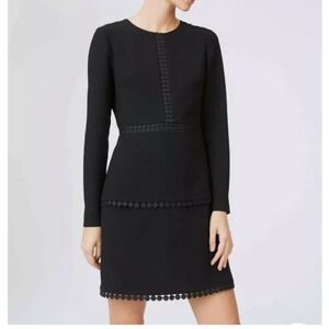 NWOT Club Monaco Terrona Black Long Sleeve Mini Dress